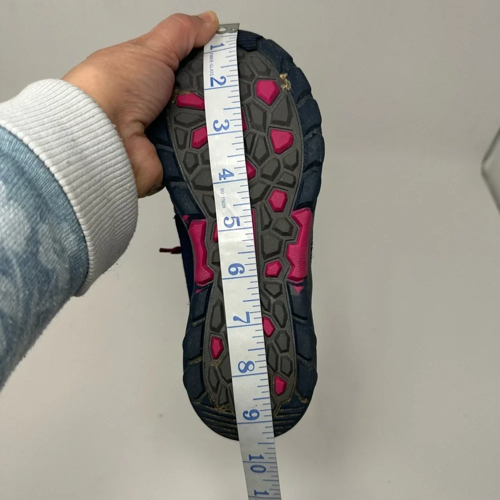 Merrell Navy Pink Purple Kids Waterproof Hiker Boot